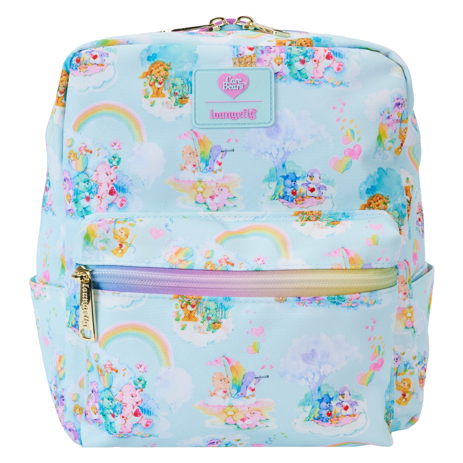 amazon.com mini backpack Care Bears Cousins All-over-print Nylon Square Mini Backpack