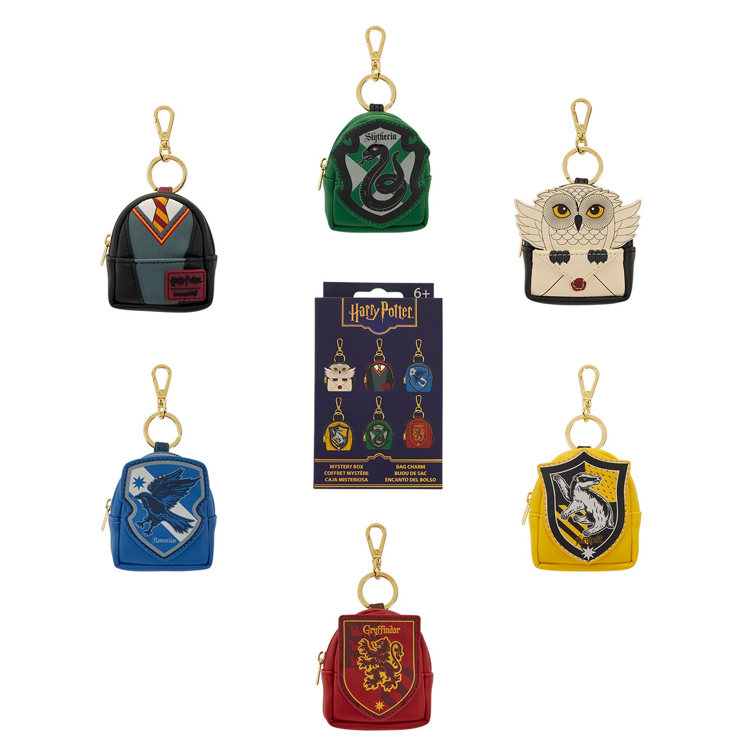 Loungefly Harry Potter Hogwarts Mystery Mini Backpack Keychain Charm