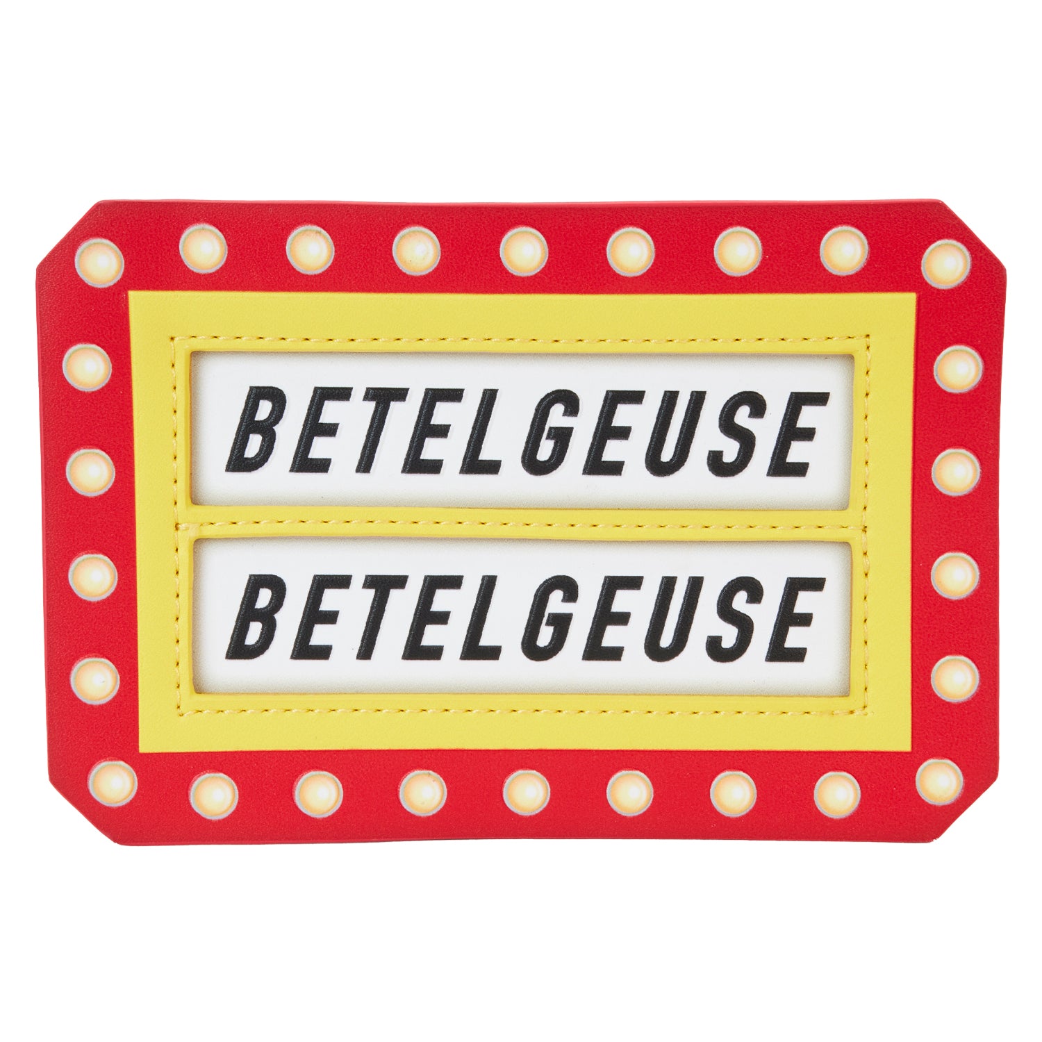 beetlejuice card sleeves Beetlejuice Here Lies Betelgeuse Marquee Glow Large Card Holder