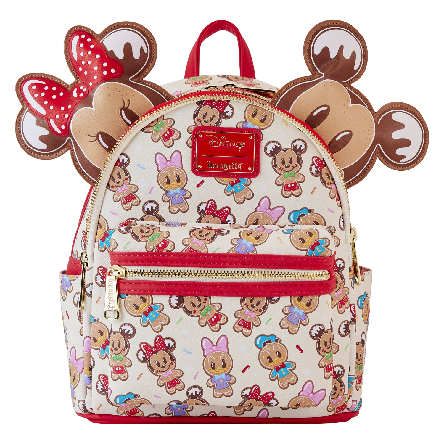Mickey & Minnie Snowman AOP Mini Backpack AND EARS Disney