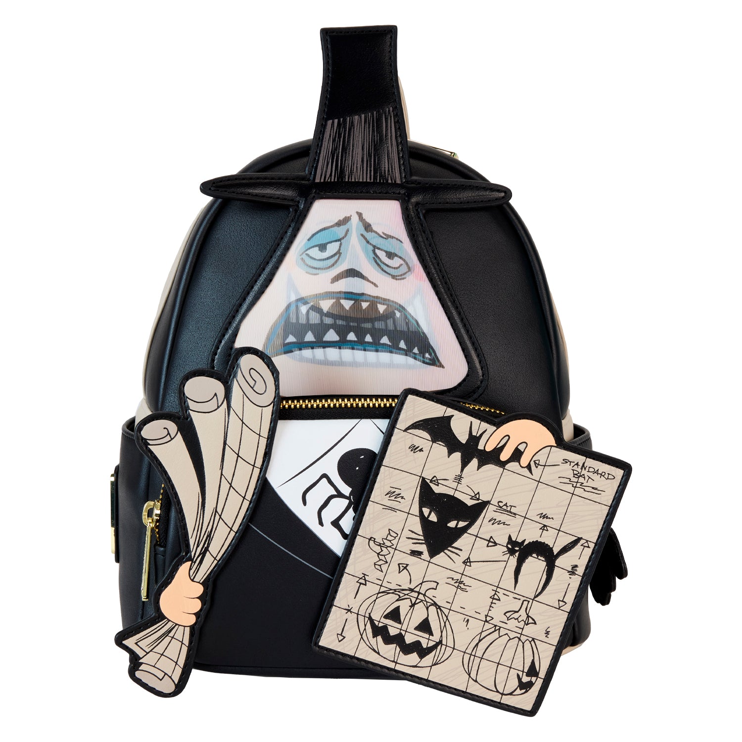 christmas mini backpack Loungefly Disney The Nightmare Before Christmas Mayor with Halloween Plans Lenticular Cosplay Mini-Backpack