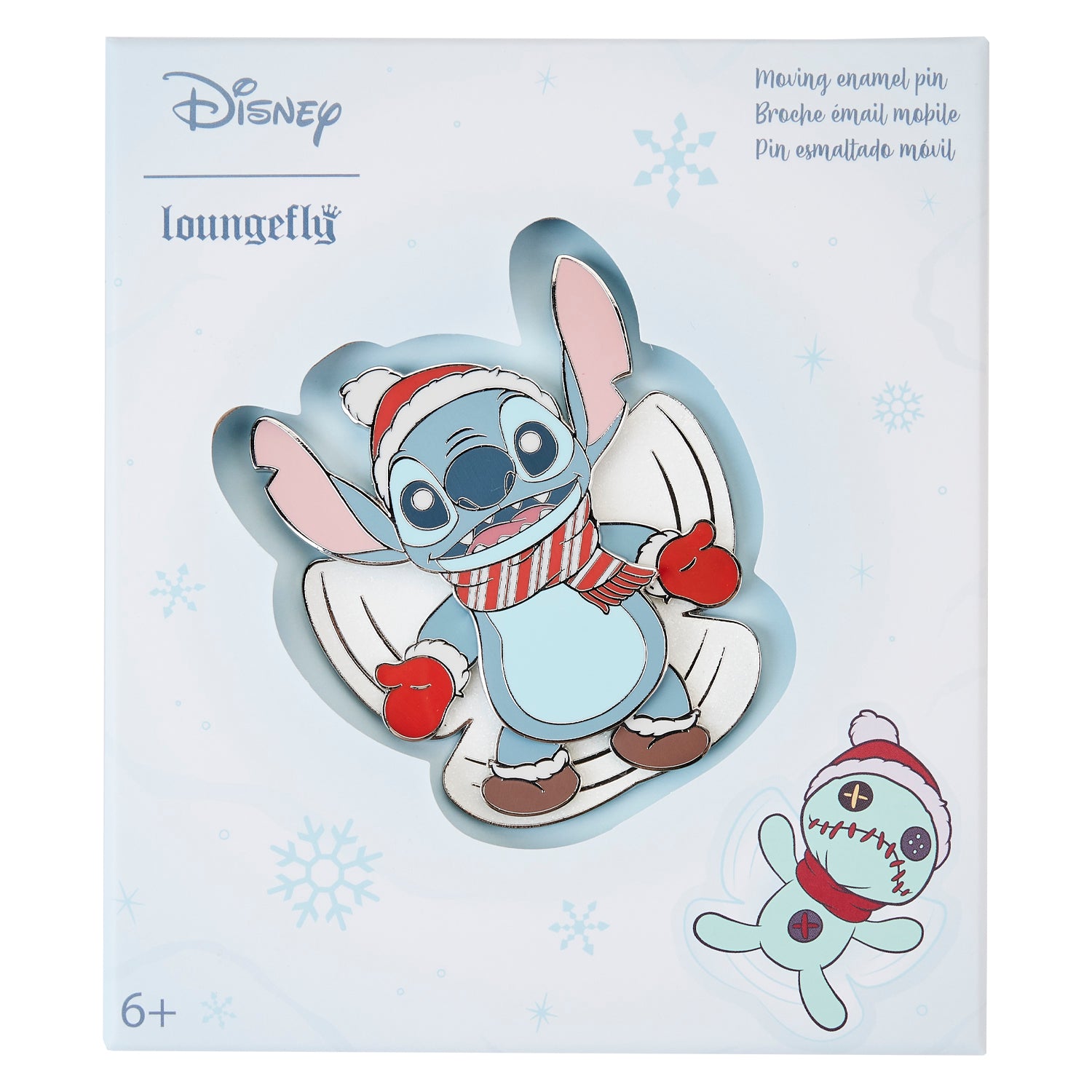 Loungefly Disney Stitch Holiday Blind Box Pin Set