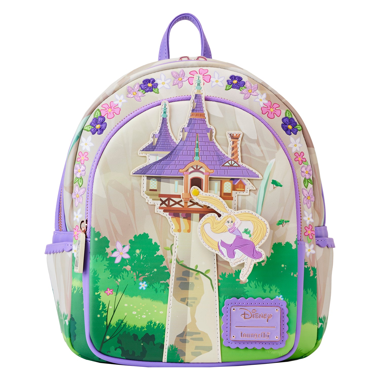 disney tangled lanterns print mini backpack Tangled Rapunzel Swinging From Tower Mini-Backpack