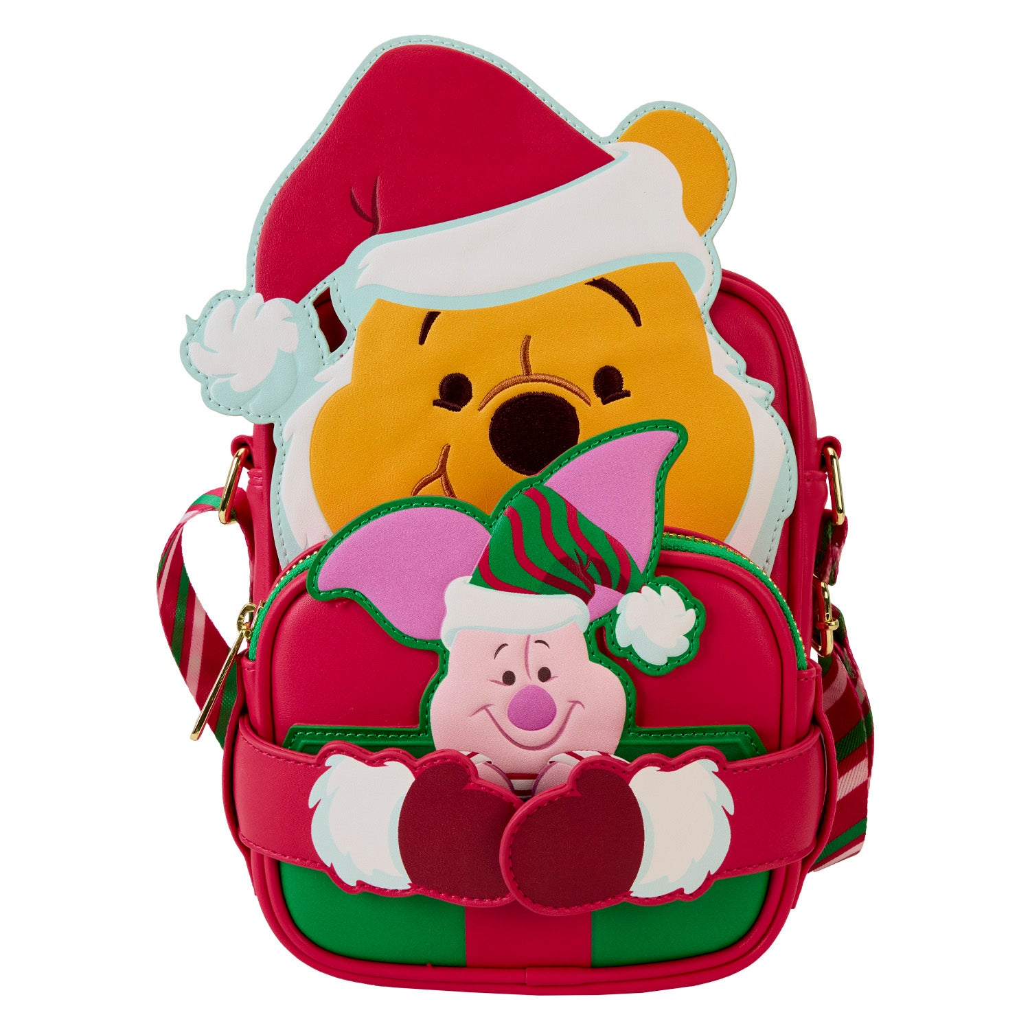 Loungefly Disney Winnie the Pooh Santa Pooh Crossbuddies Bag