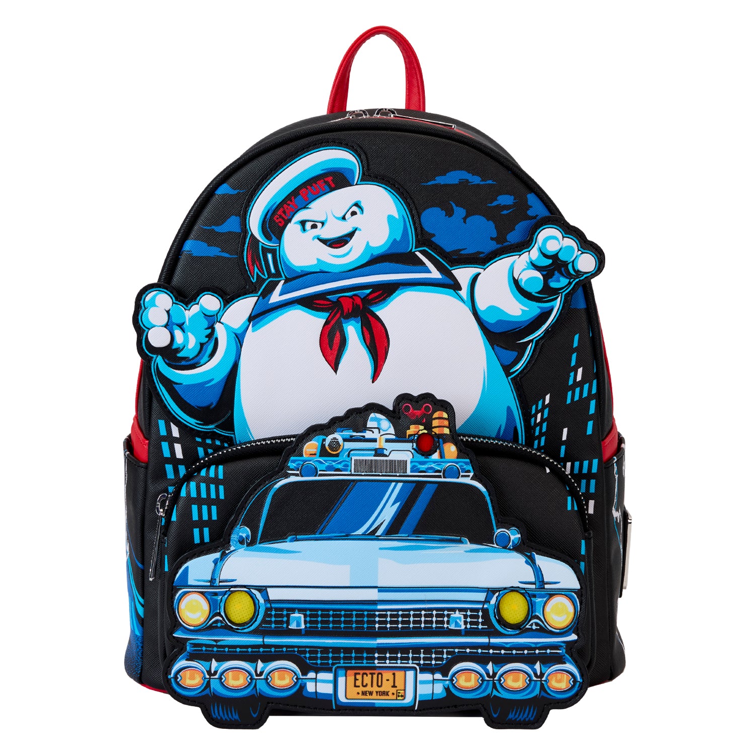Loungefly Ghostbusters Stay Puft Ecto-1 Light Up Mini Backpack – Circle Of Hope Boutique