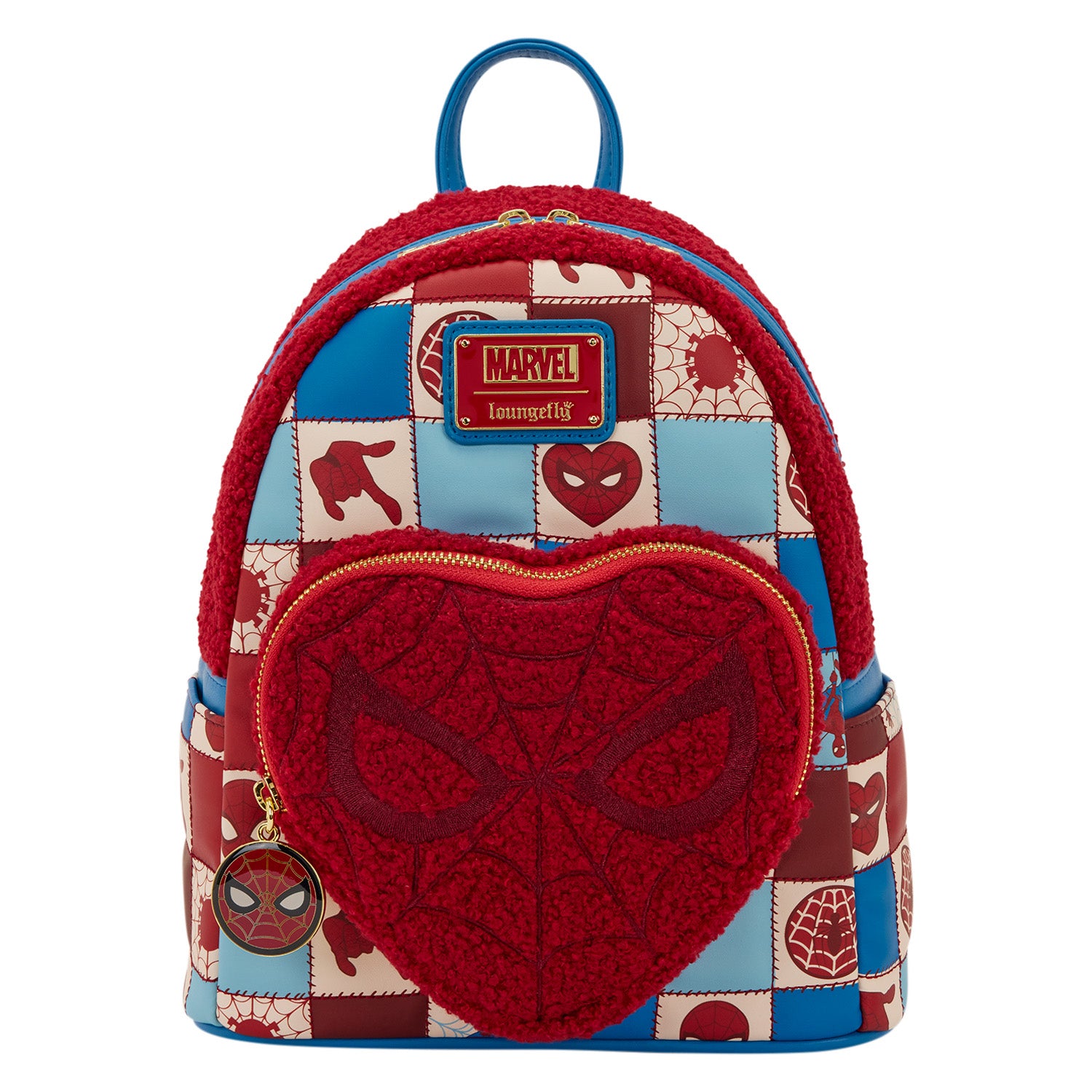 Loungefly Marvel Spider-Man Sherpa Heart Mini Backpack – Circle Of Hope Boutique
