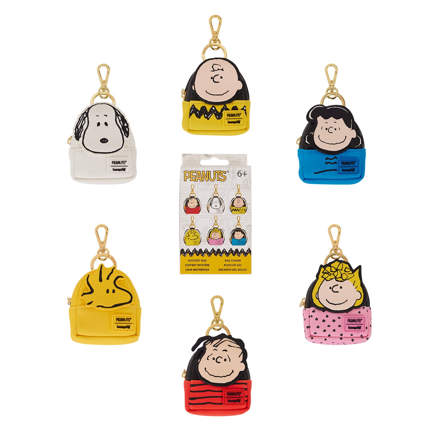 Peanuts Mystery Mini Backpack Keychain Charm (ONE RANDOM CHARM)