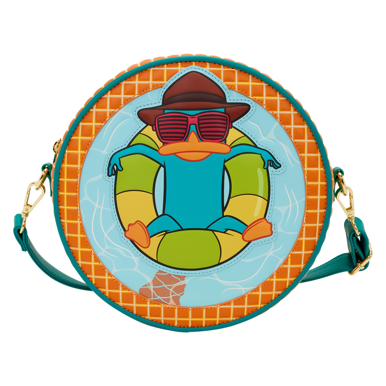 Loungefly Phineas & Ferb Perry The Platypus Pool Crossbody Bag