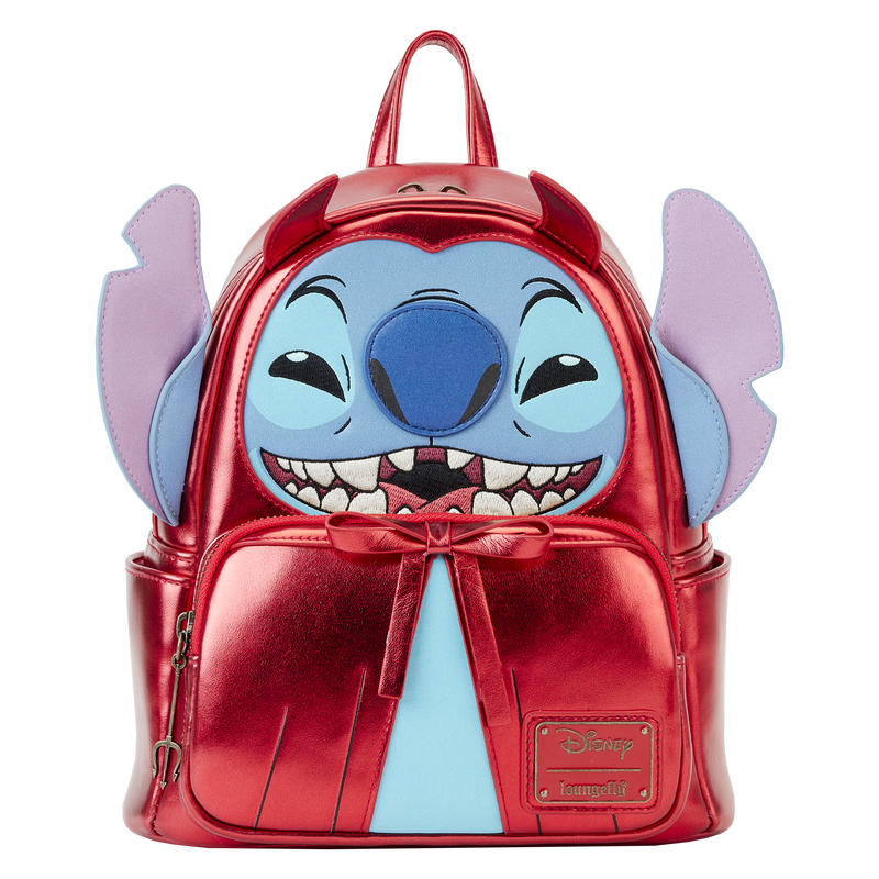 disney100 platinum stitch cosplay mini backpack Disney Stitch Devil Cosplay Mini Backpack