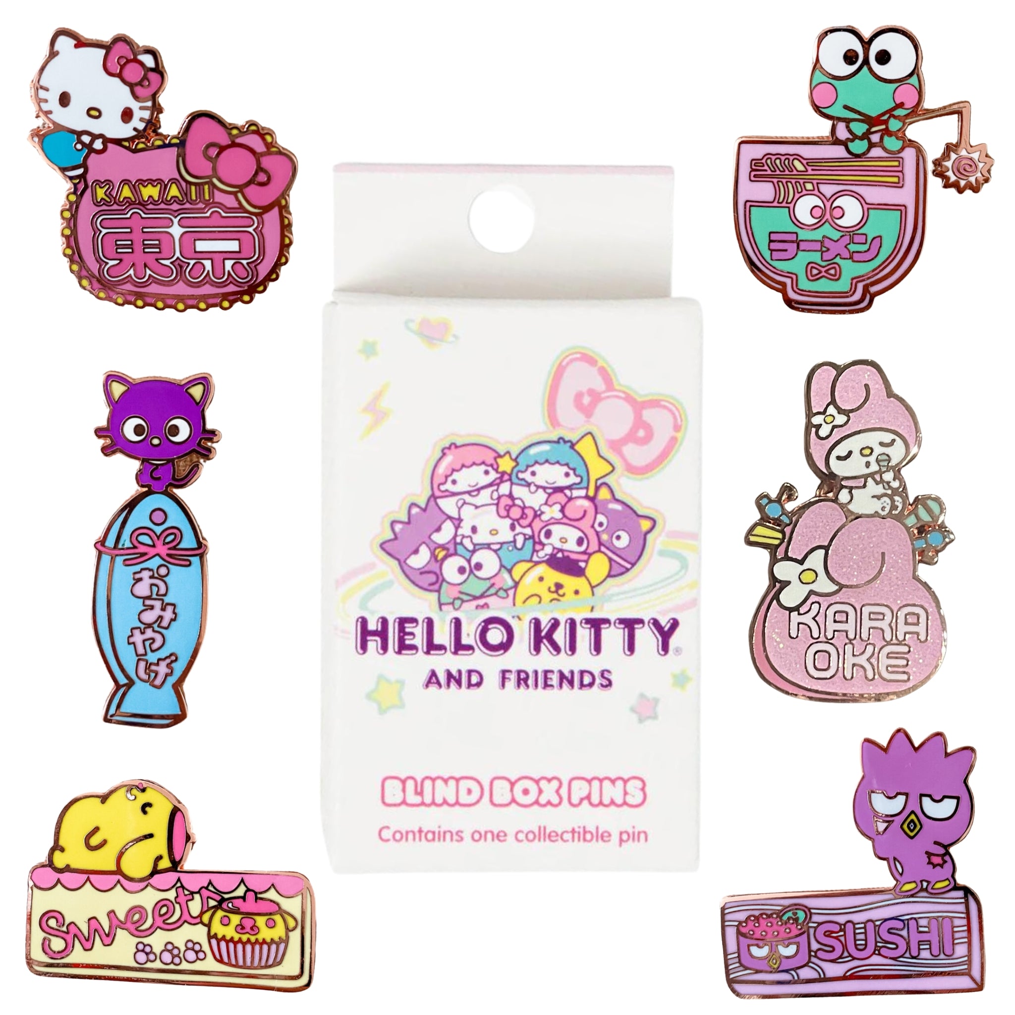 hello kitty backpack pins Loungefly Sanrio Hello Kitty Kawaii Surprise Blind Box Pin