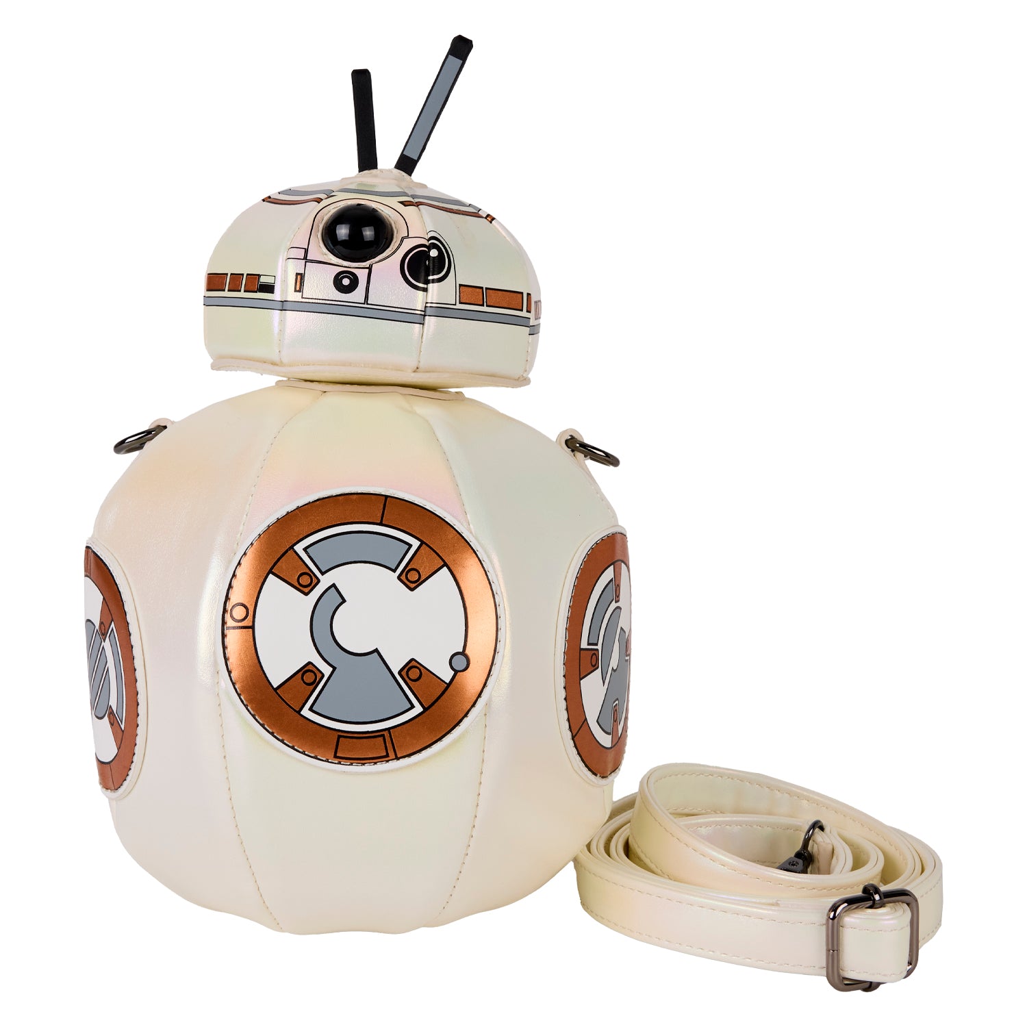 グッズBB1 Loungefly Star Wars: The Force Awakens BB-8 Figural Crossbody Bag