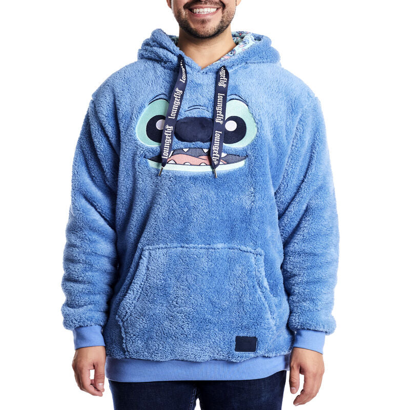Loungefly Disney Stitch Plush Sherpa Cosplay Unisex Hoodie – Circle Of Hope  Boutique