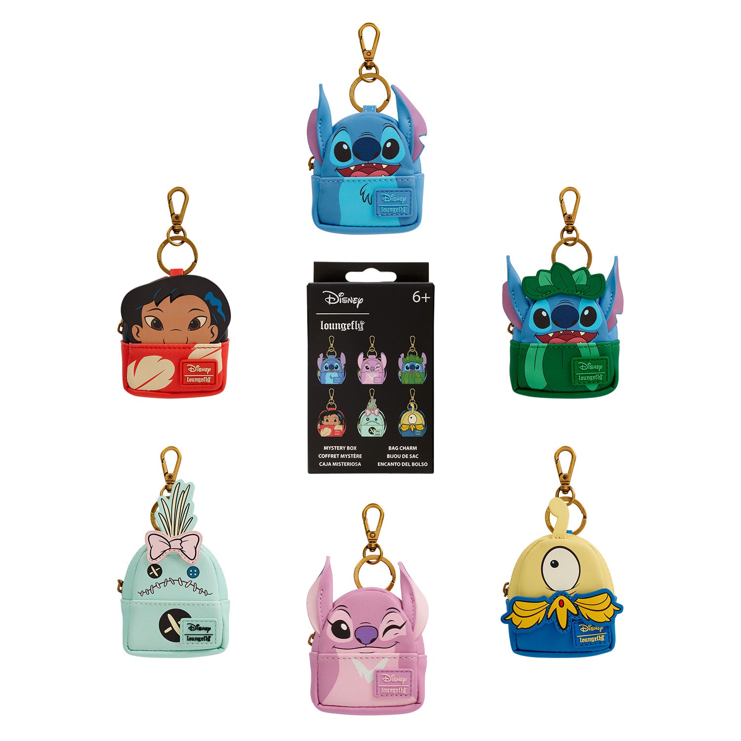 et mini backpack Loungefly Disney Lilo and Stitch Mini Backpack Mystery Bag Charm