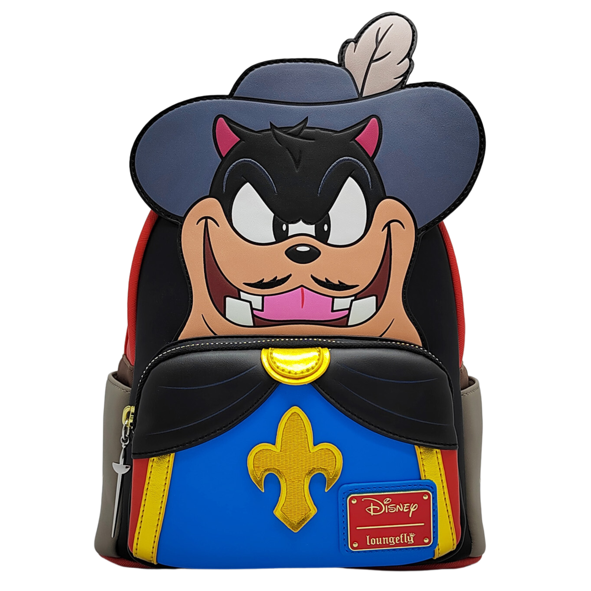 backpack with disney villains mini Loungefly The Three Musketeers Pete Villain Cosplay Mini Backpack (Exc – Circle Of Hope Boutique