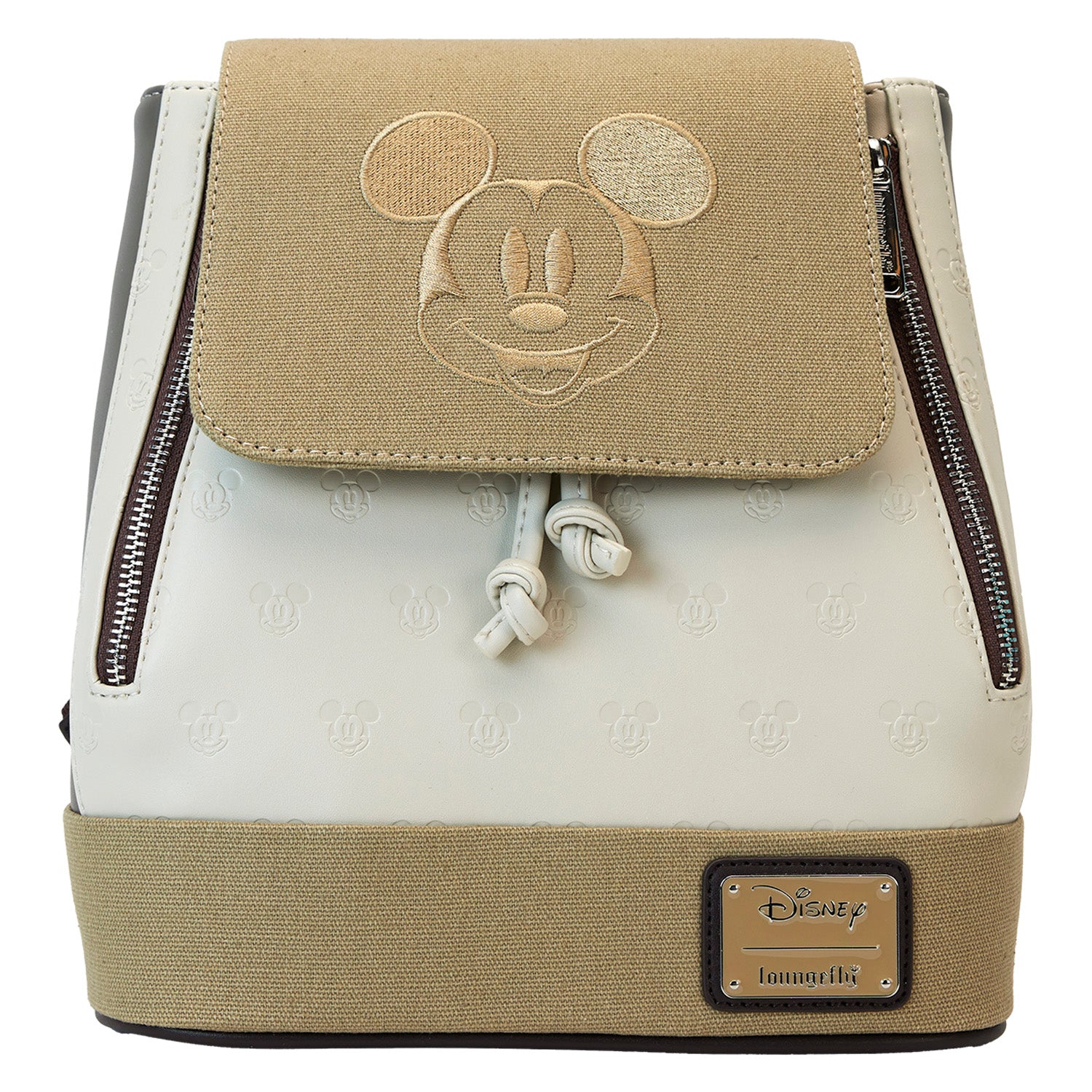 Loungefly Disney Mickey and Friends Canvas Drawstring Bucket Mini Backpack
