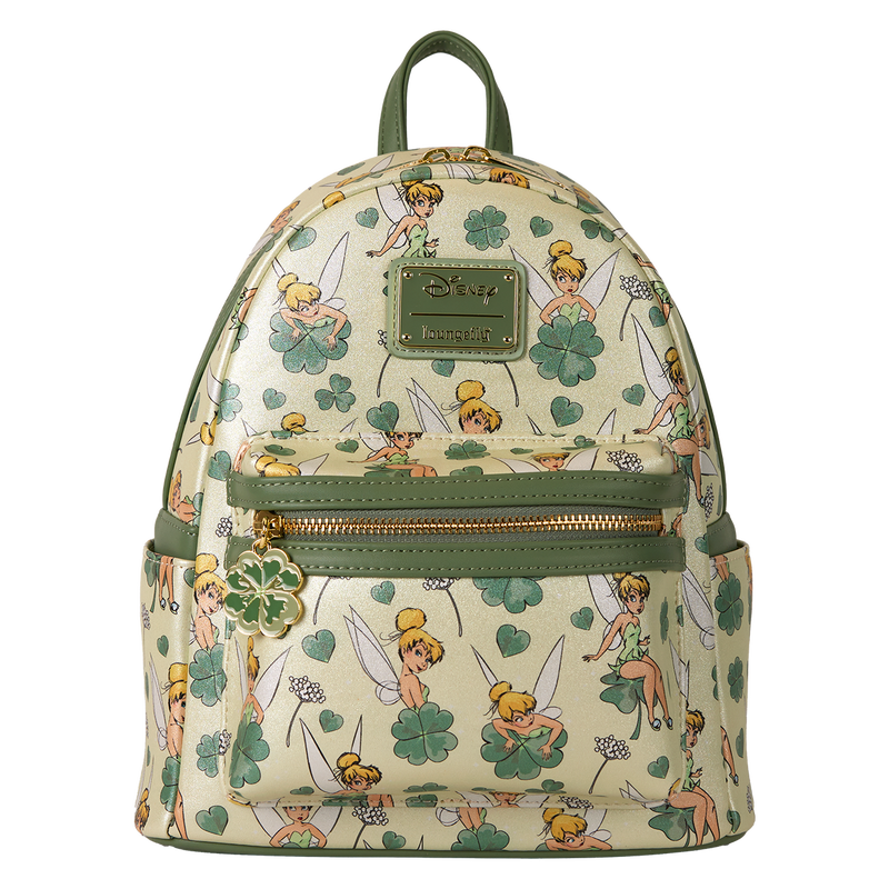 Loungefly Disney Tinkerbell Floral Mini Backpack and Wallet Loungefly Disney Peter Pan Tinker Bell Floral Allover Print  main image 4