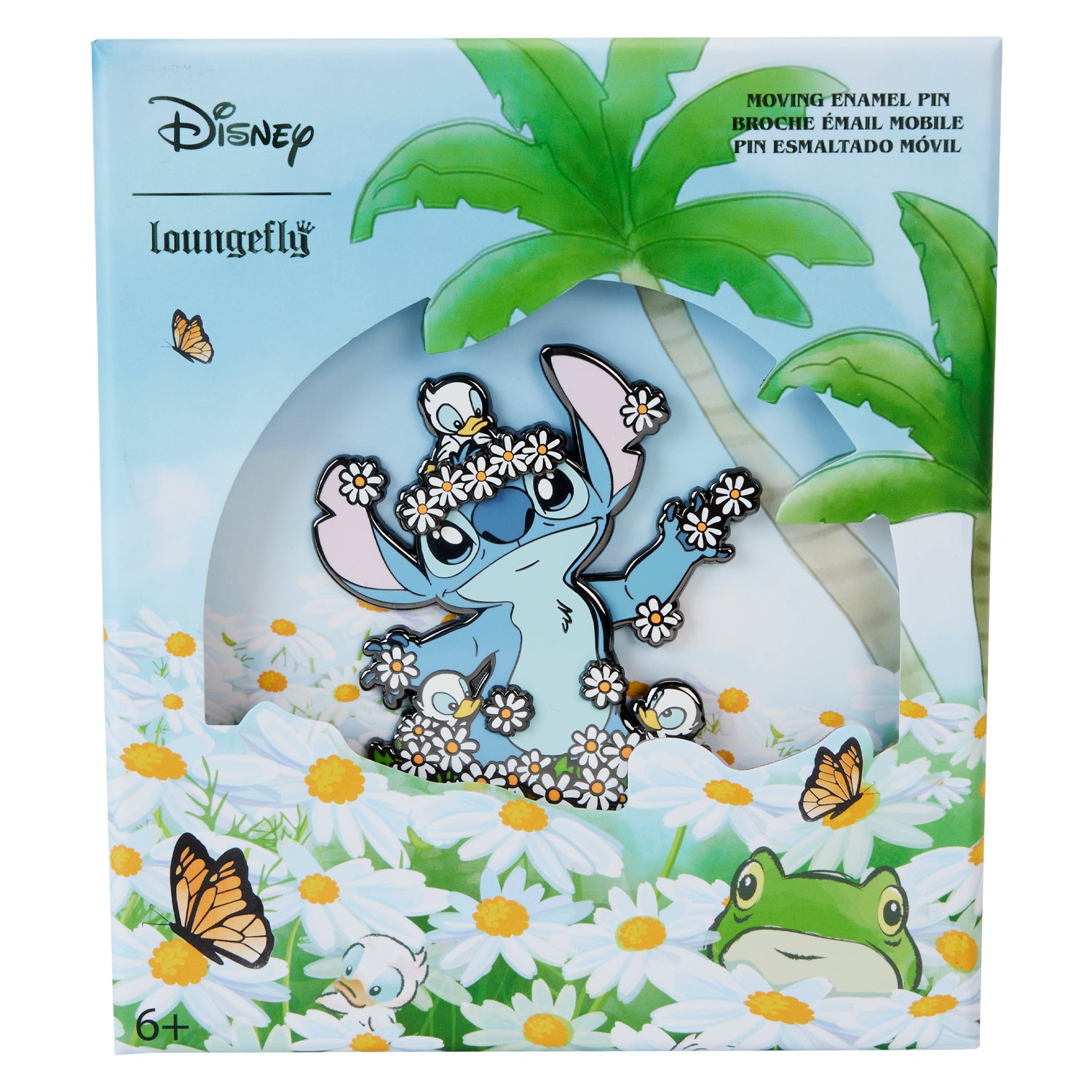 Loungefly Disney Lilo and Stitch Springtime Stitch 3 Collector Box Pin