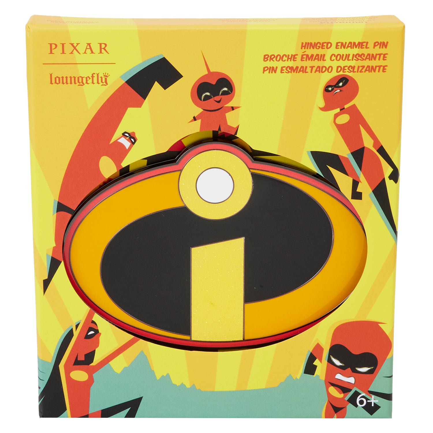 Disney Pixar Incredibles Back Pack & Pin Loungefly The Incredibles Syndrome Glow Mini Backpack  main image 2
