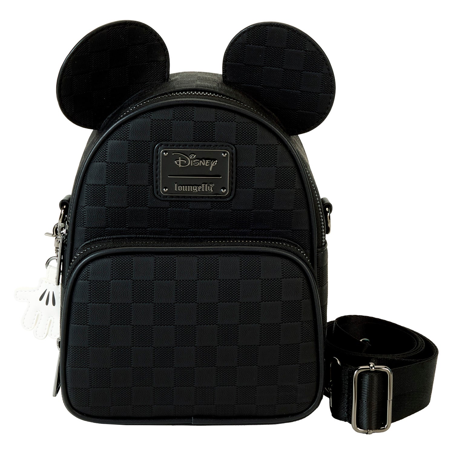 Loungefly Disney Mickey Mouse Checkered Texture Convertible Mini Backp Circle Of Hope Boutique