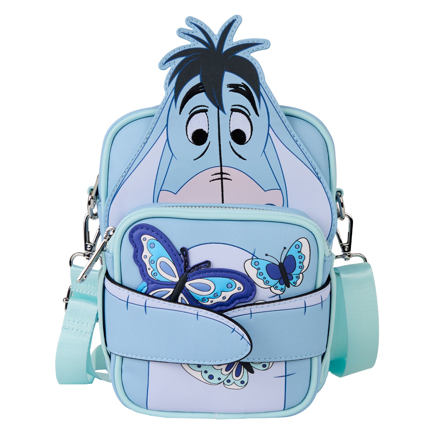 Disney Blue Winnie the Pooh Floral BackpackWinnie Loungefly Disney Winnie The Pooh Florals Mini Backpack | Hot  main image 3