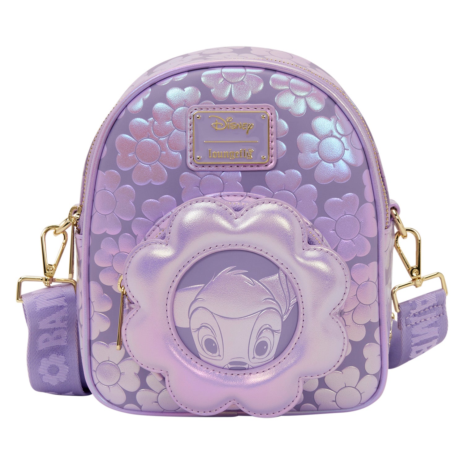 disney sketch mini backpack Bambi Iridescent Convertible Mini Backpack & Crossbody Bag