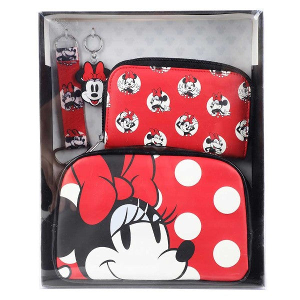 Bioworld Disney Minnie Mouse Fanny Pack Wallet Gift Box Set