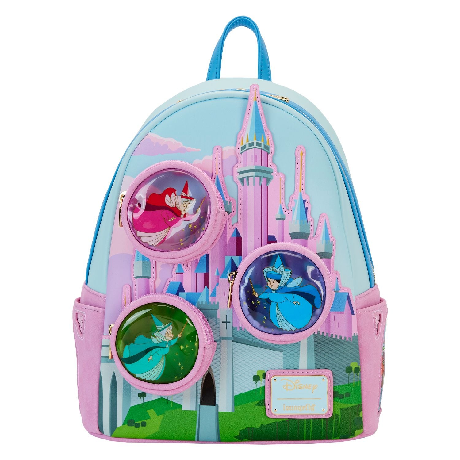 Loungefly Disney Beauty and The Beast Stained Glass Castle Mini Backpack