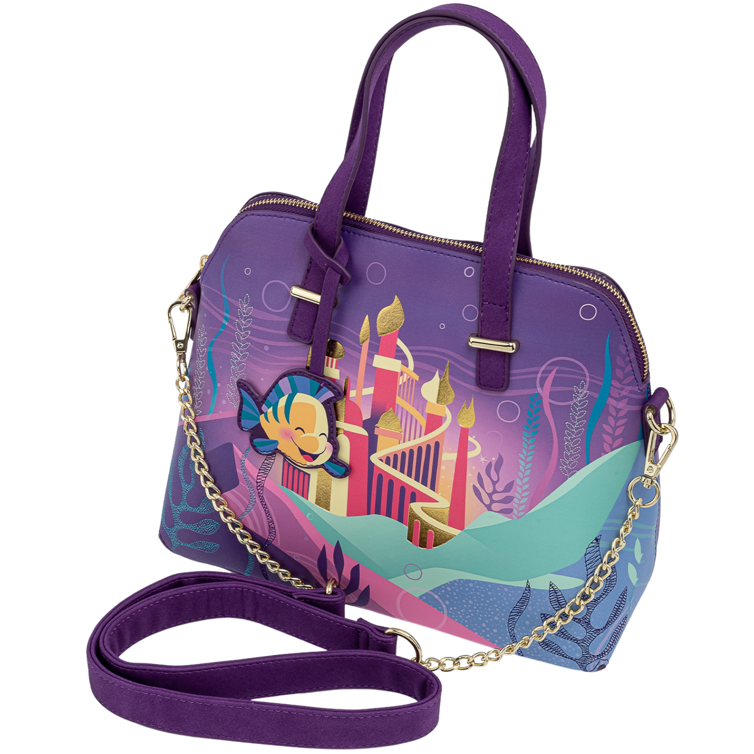 Loungefly Sleeping Beauty Castle Crossbody Bag: Handbags