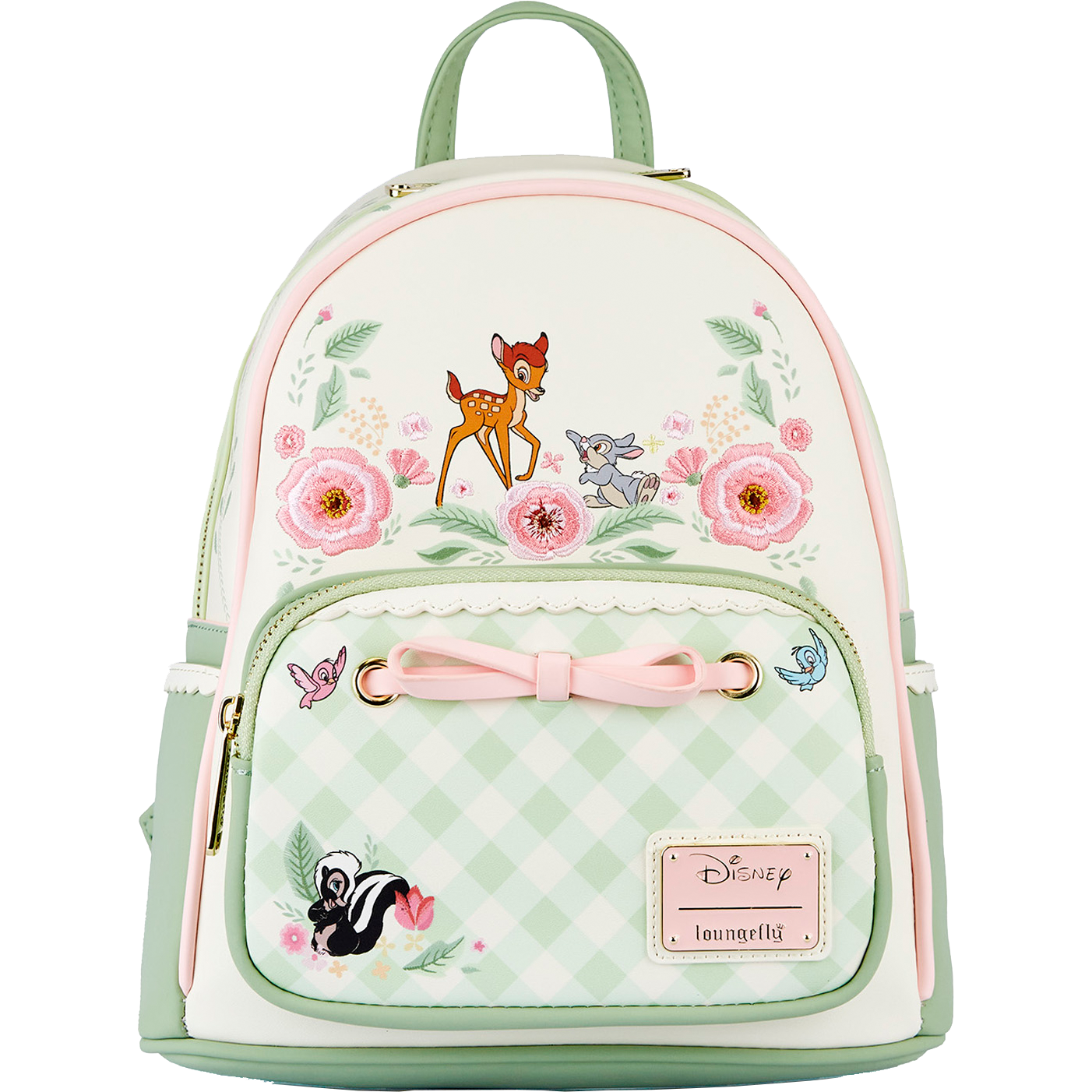 Loungefly Disney Bambi Springtime Gingham Mini Backpack Circle