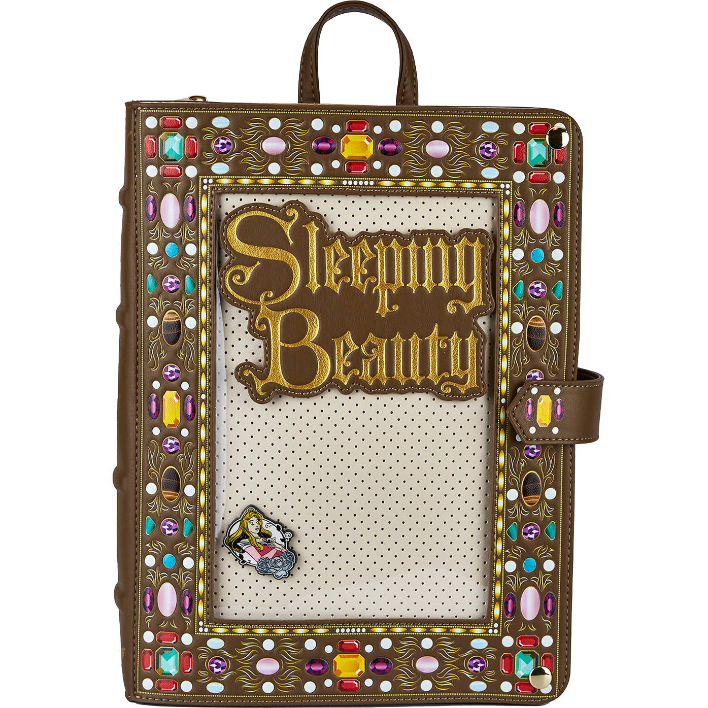 Loungefly Disney Sleeping Beauty Collector Pin Backpack Circle