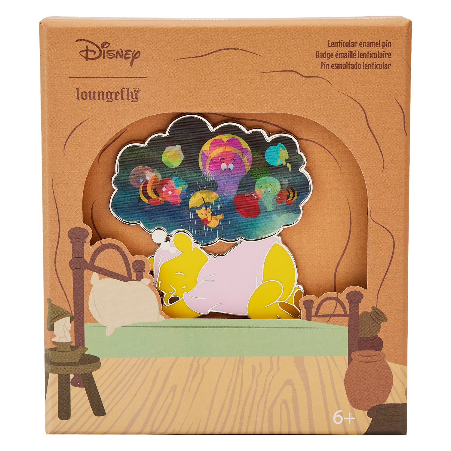 Loungefly Disney Sleeping Beauty Lenticular 3 Inch Pin