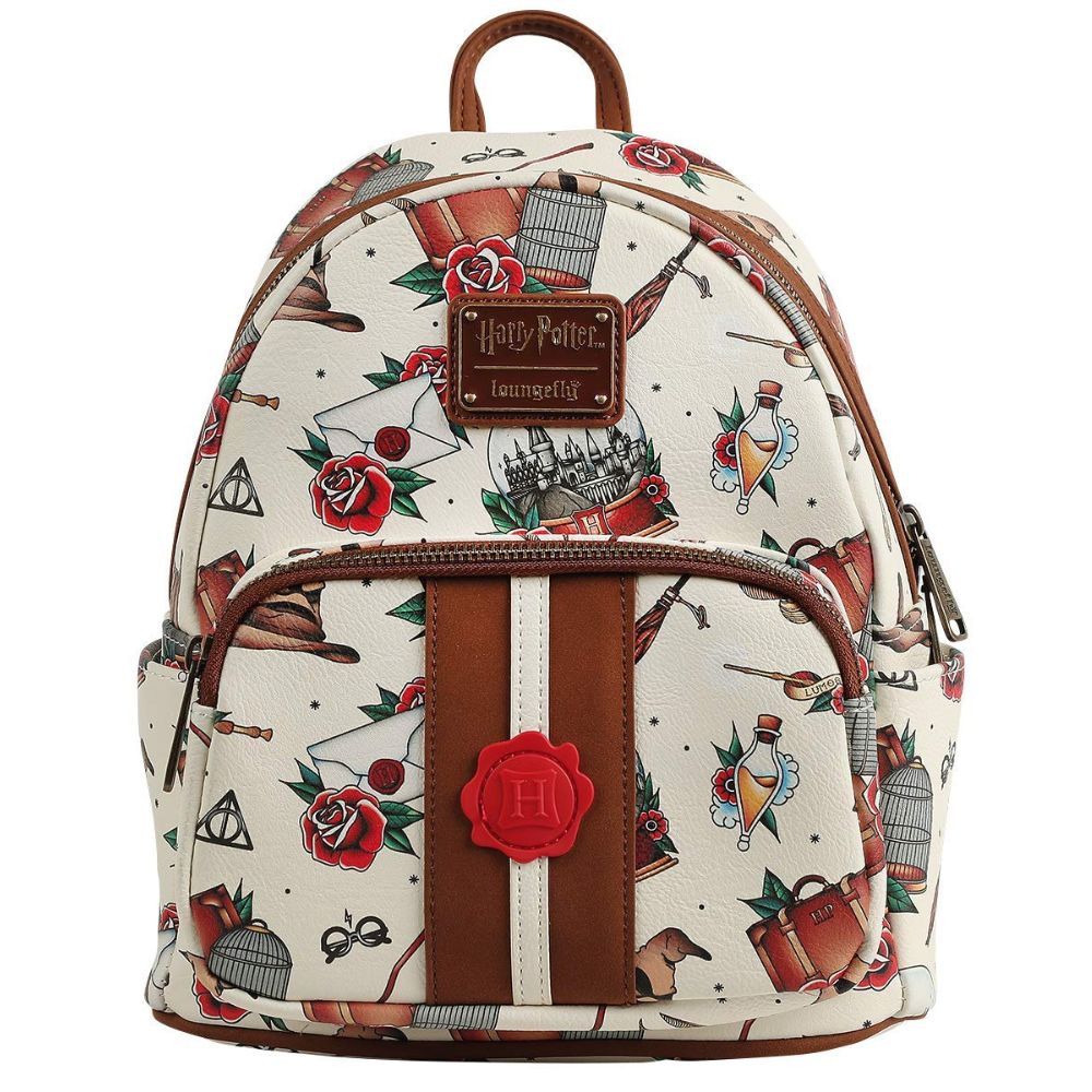 harry potter school grounds mini backpack Hogwarts Plaid Harry Potter Houses of Hogwarts Denim Mini Loungefly harry potter school -