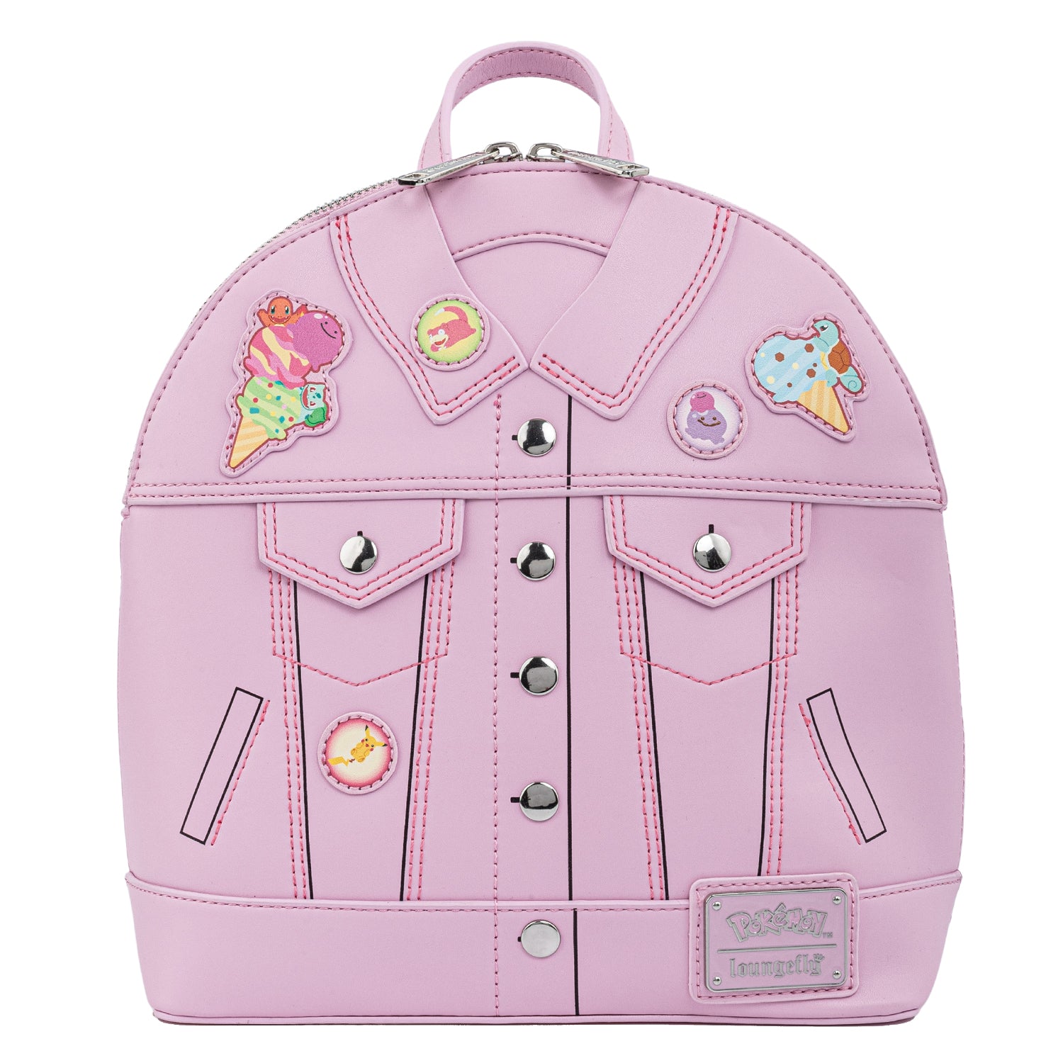jeanjacket mini backpack Loungefly Pokemon Ice Cream Denim Jacket Convertible Mini Backpack