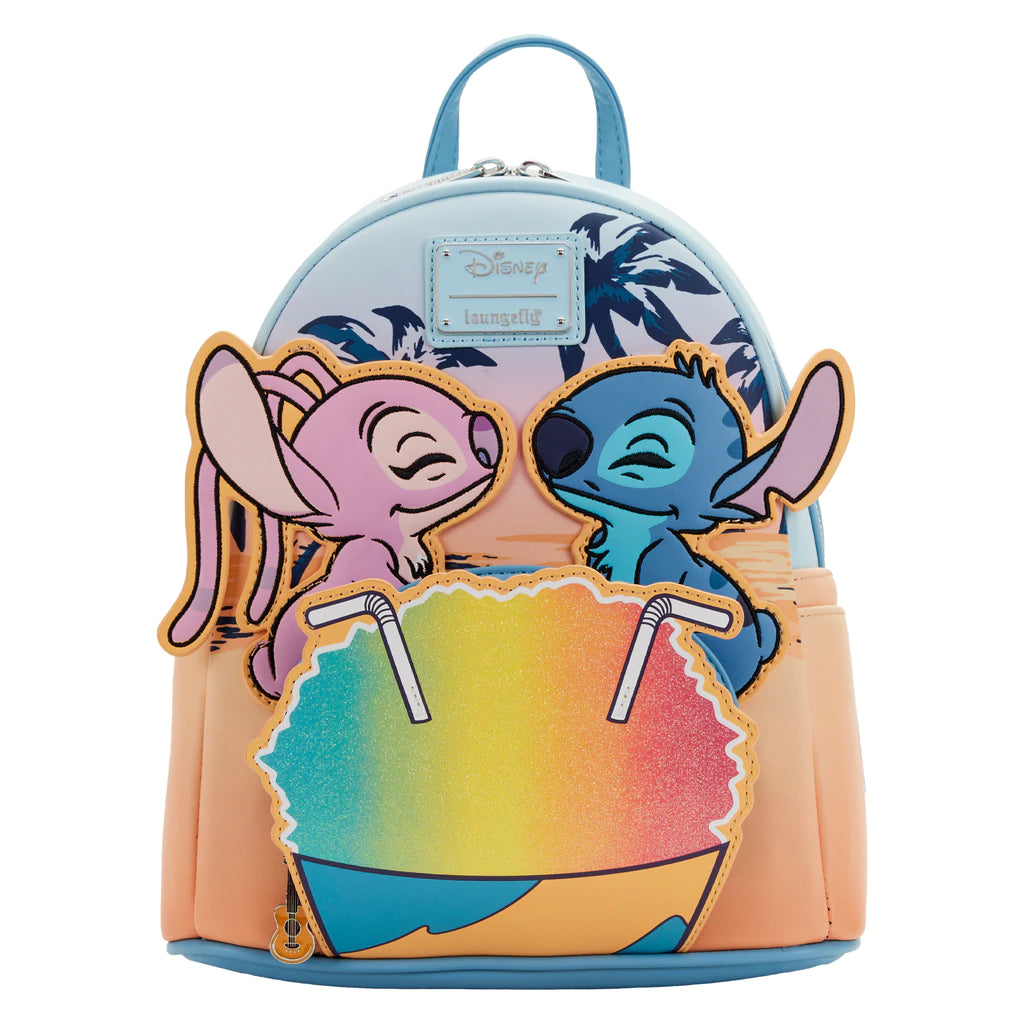 Loungefly Disney Stitch Holiday Snow Angel Glitter Mini Backpack – Forever  PB & J