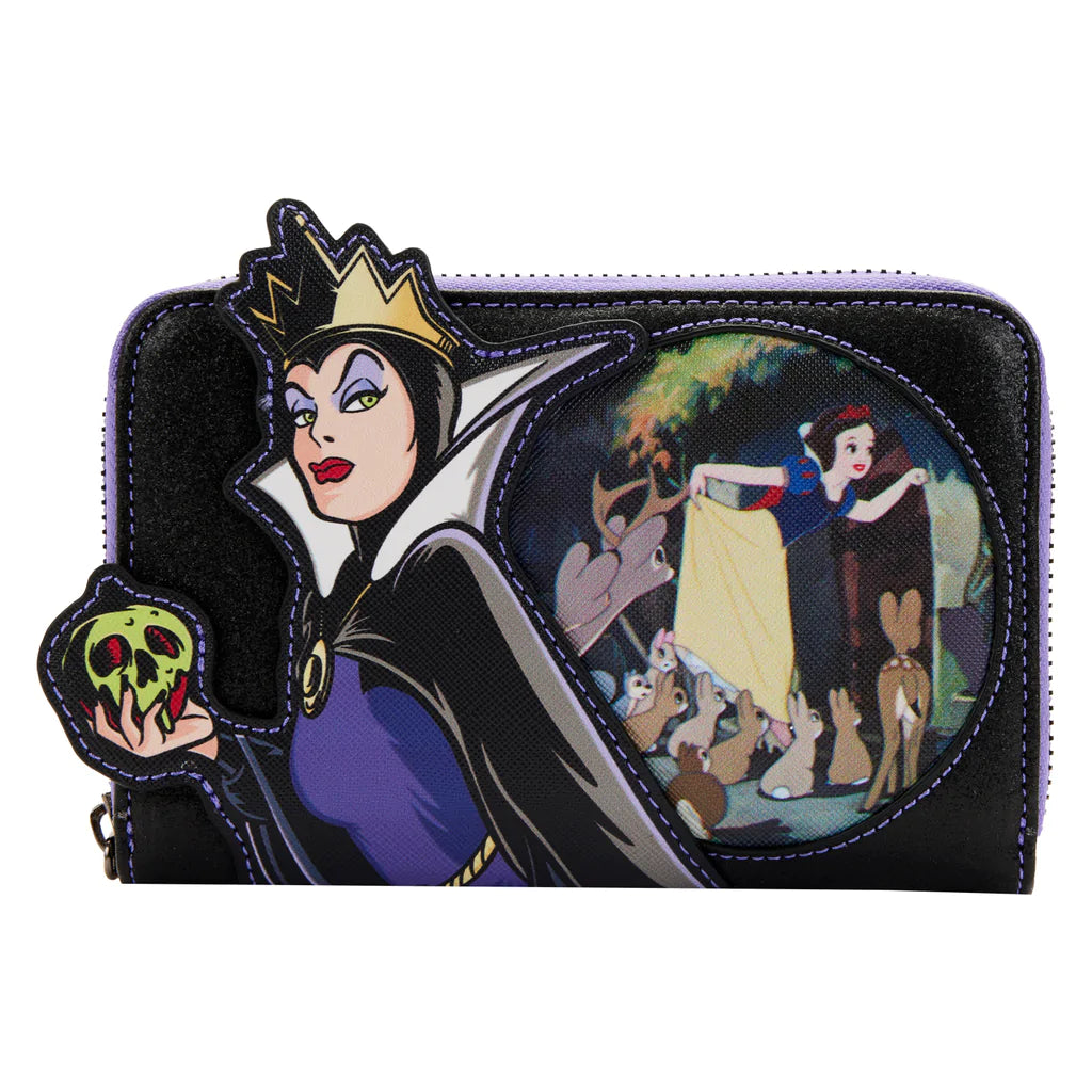 Disney Villains Debossed Zip-Around Wallet