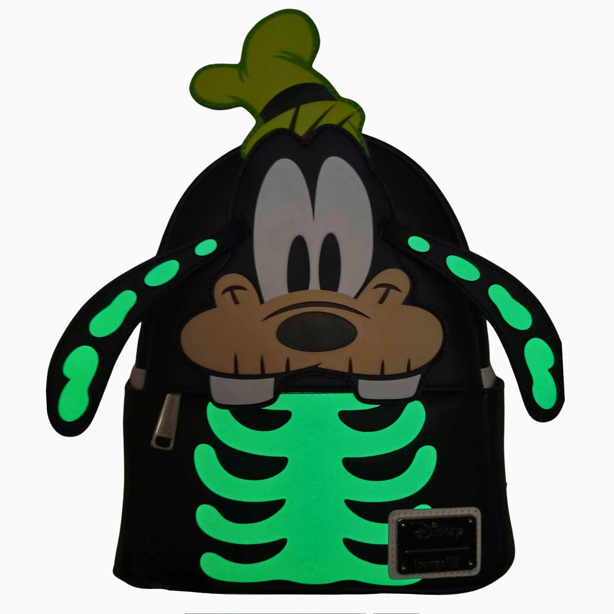 disney goofy cosplay mini backpack Loungefly- Goofy Skeleton Glow-In-The-Dark Cosplay Double Strap Shoulder Bag