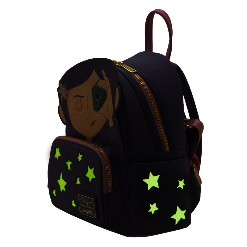 coraline backpack mini Loungefly Laika Coraline Stars Cosplay Mini Backpack – Circle Of Hope Boutique