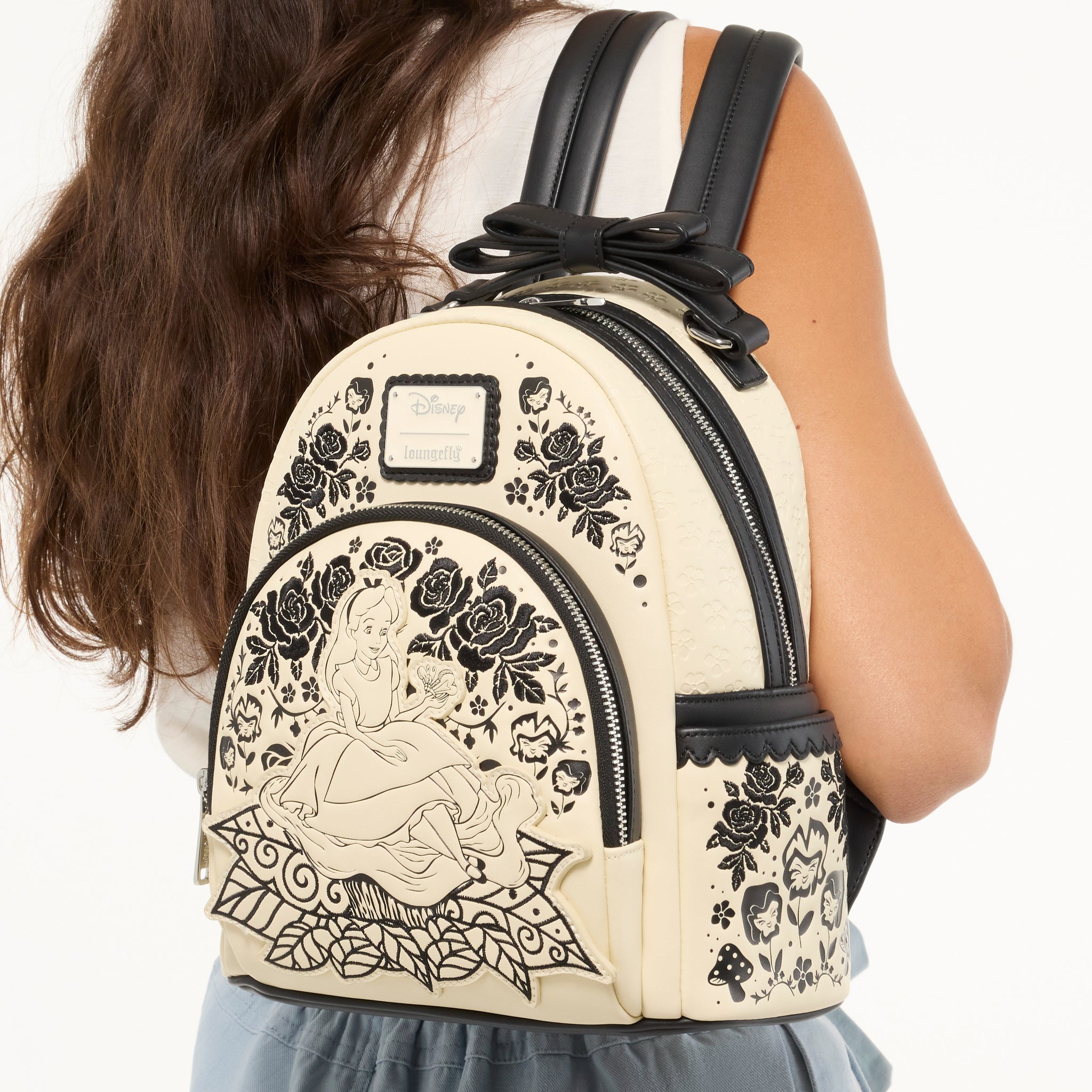 Alice in Wonderland Floral Mini Backpack