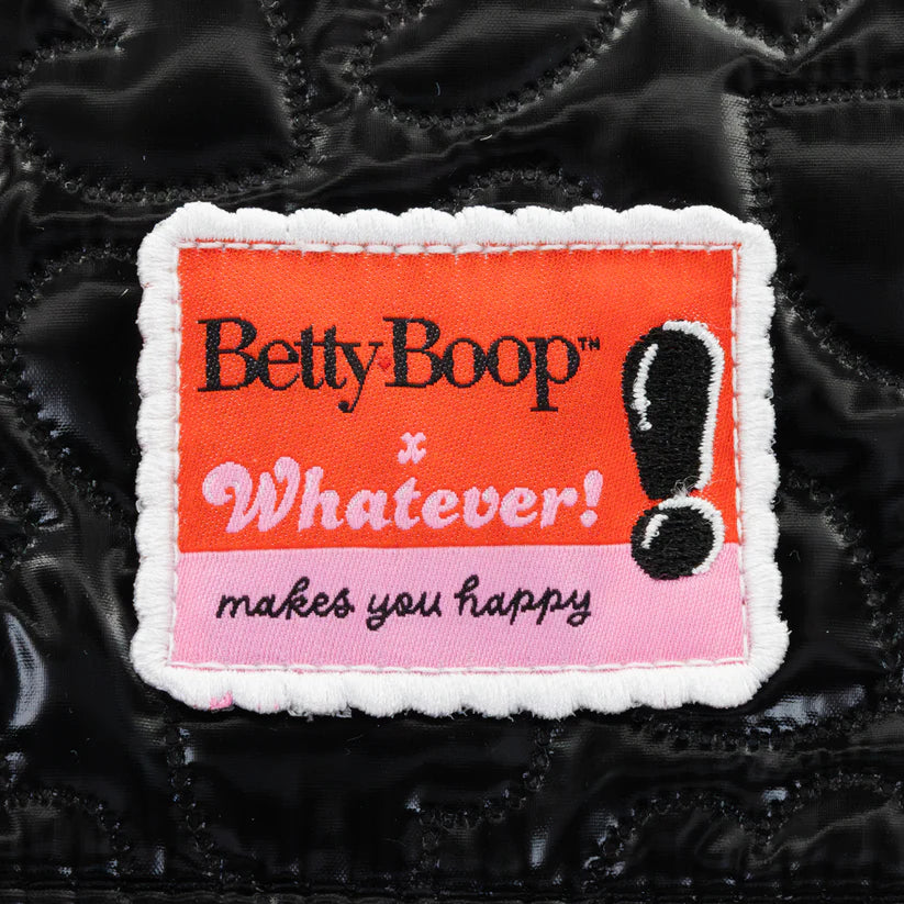 betty boop backpack leather bike heart Betty Boop Quilted Heart Trinket Backpack with Acrylic Charms