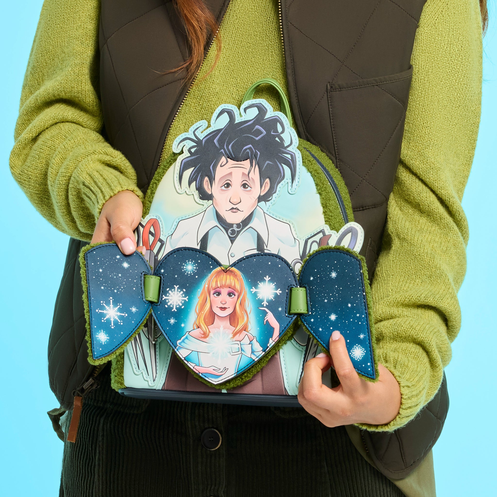 Edward Scissorhands Sherpa Mini Backpack