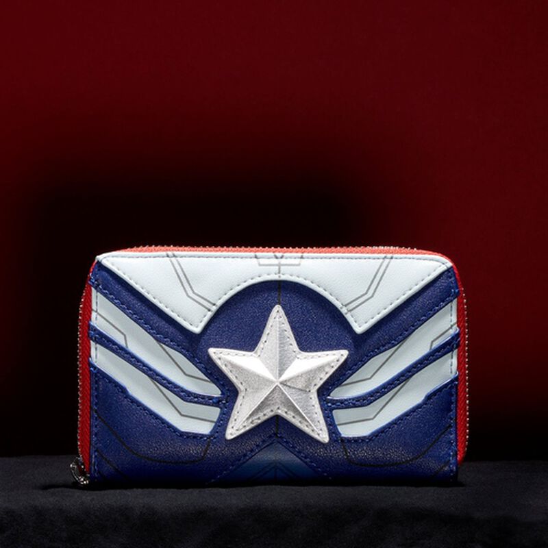 Loungefly Marvel Falcon Captain America Cosplay Ziparound Wallet
