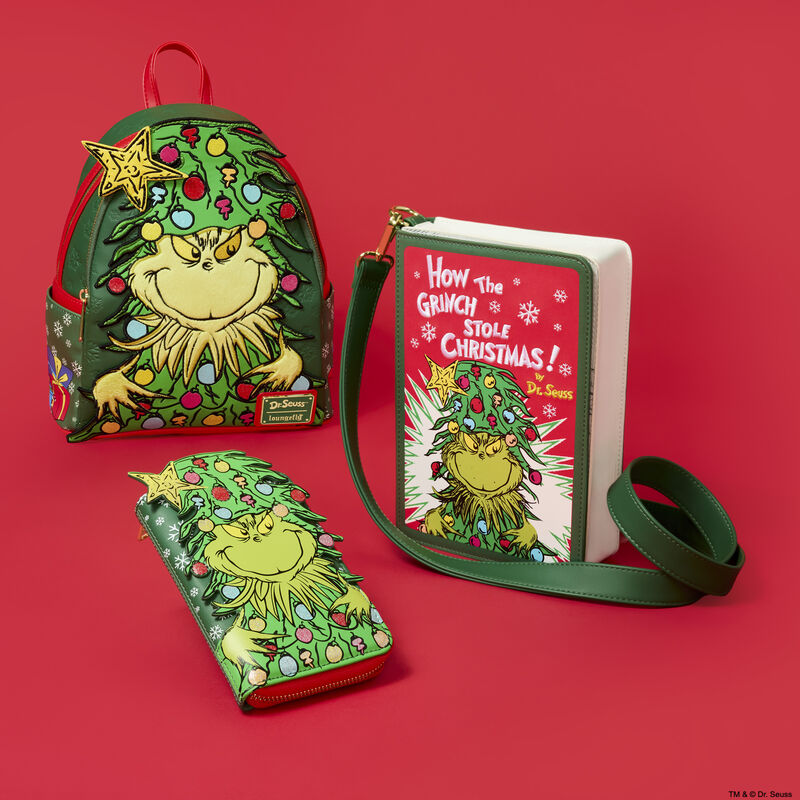 disney loungefly dr. suess the grinch 2021 mini backpack Dr. Seuss by Loungefly Mini Backpack Grinch Holiday