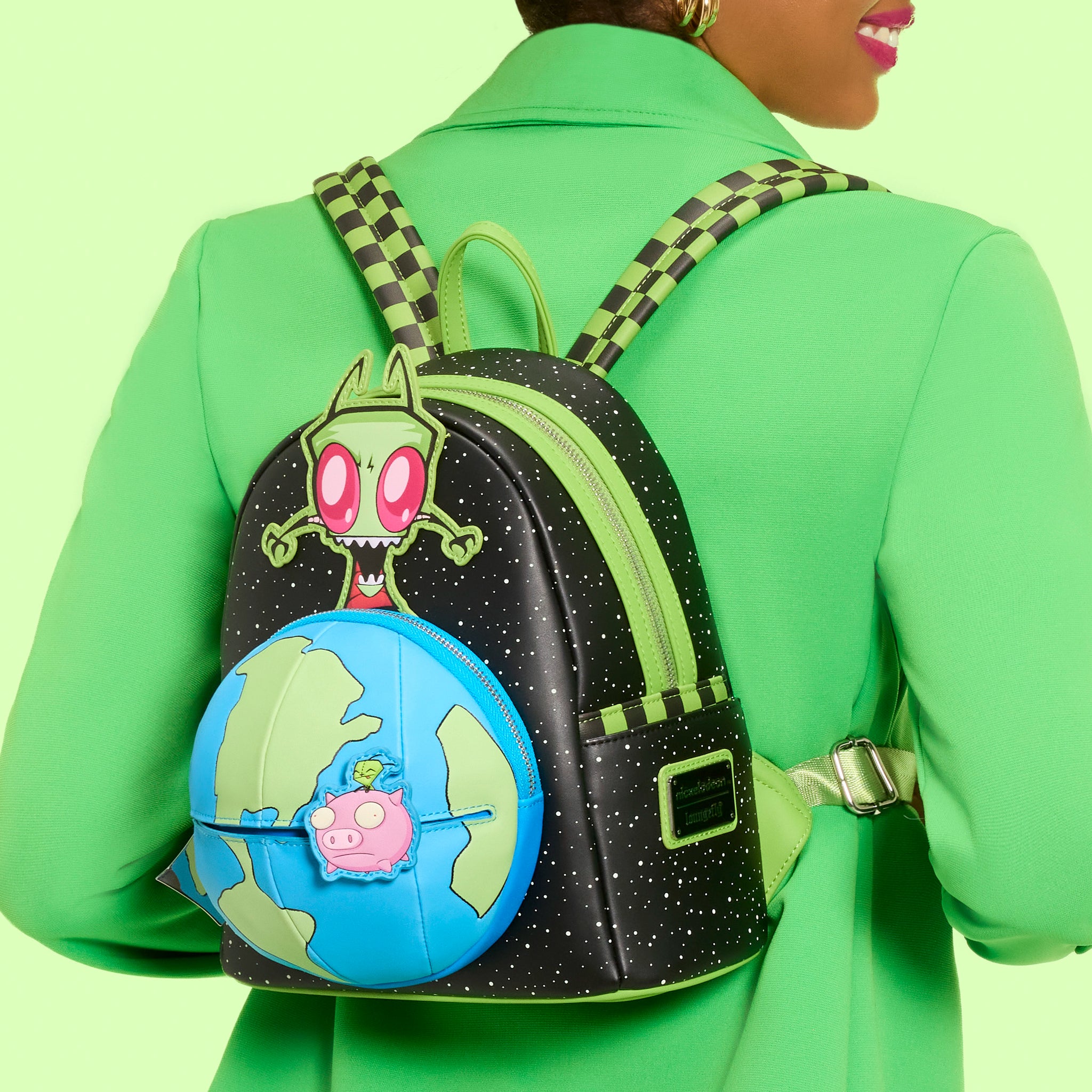 gir mini backpack Loungefly Nickelodeon Invader Zim Cosplay Backpack|Radar Toys featuring Hello Kittys signature bow and charming design Run to HotTopic.com for the