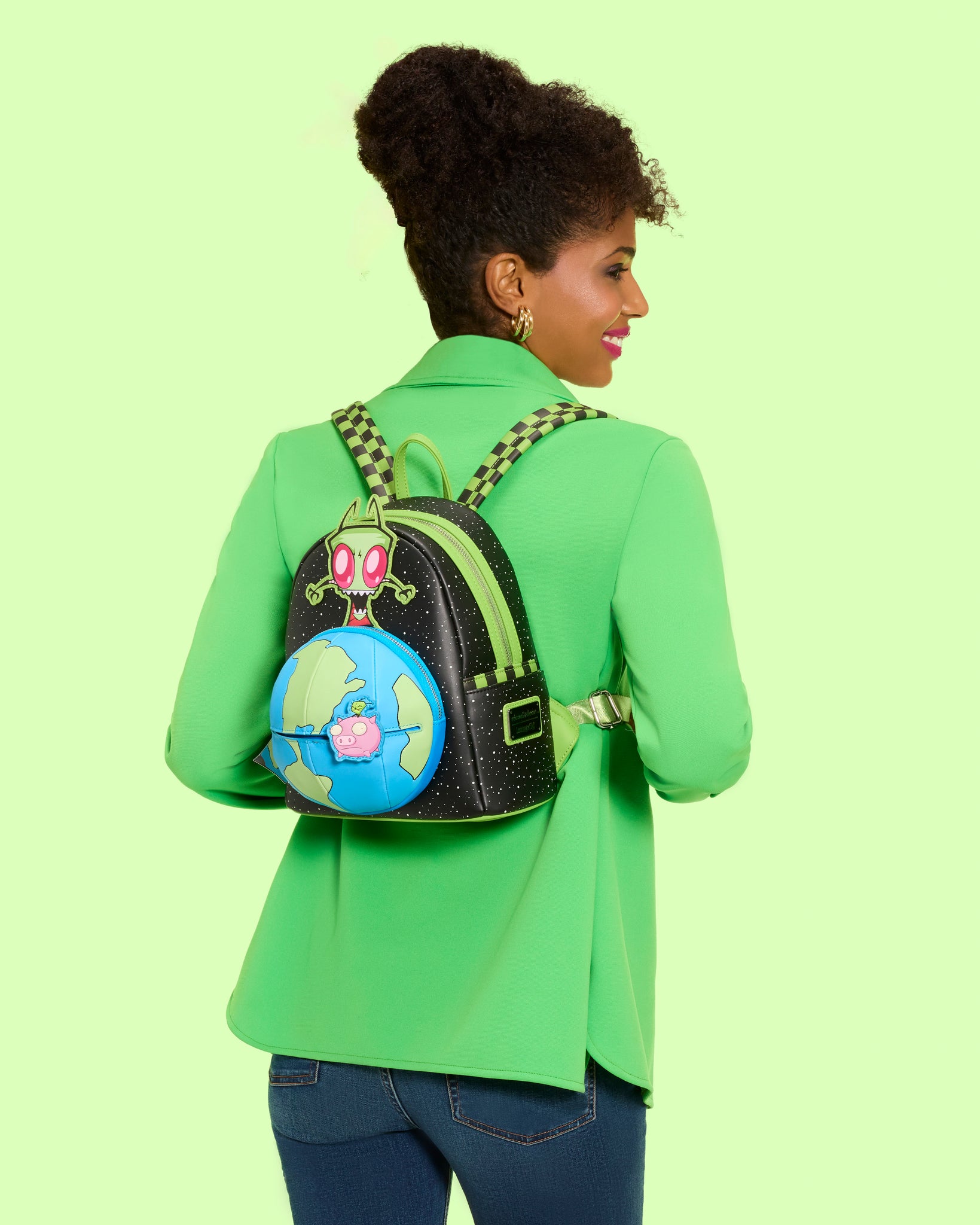 invader zim mini backpack Loungefly Nickelodeon Invader Zim Glow Mini Backpack