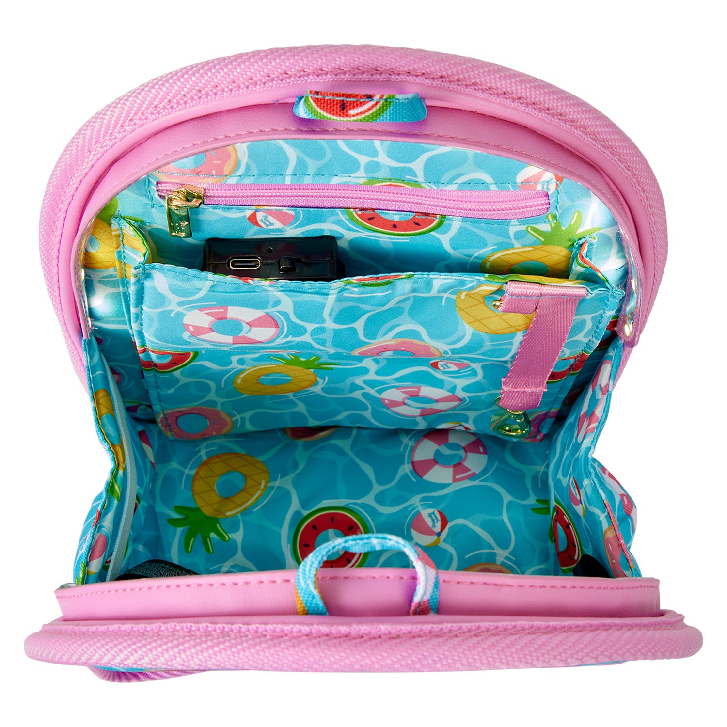 Loungefly Pool Day Light-Up Mini Backpack Bag Organizer Insert