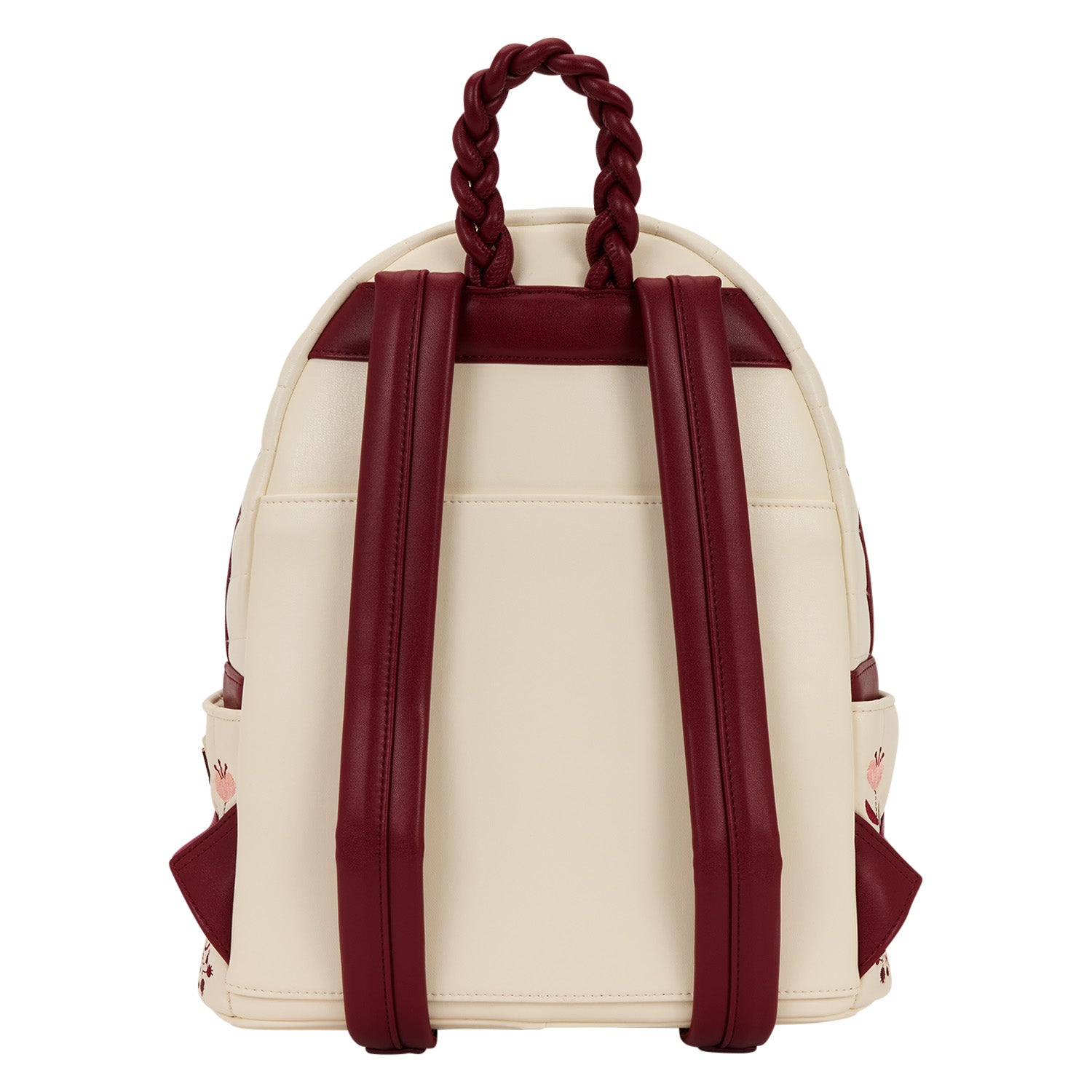 Loungefly Cream & Red Floral Mini Backpack Loungefly Cream & Red Floral Mini Backpack