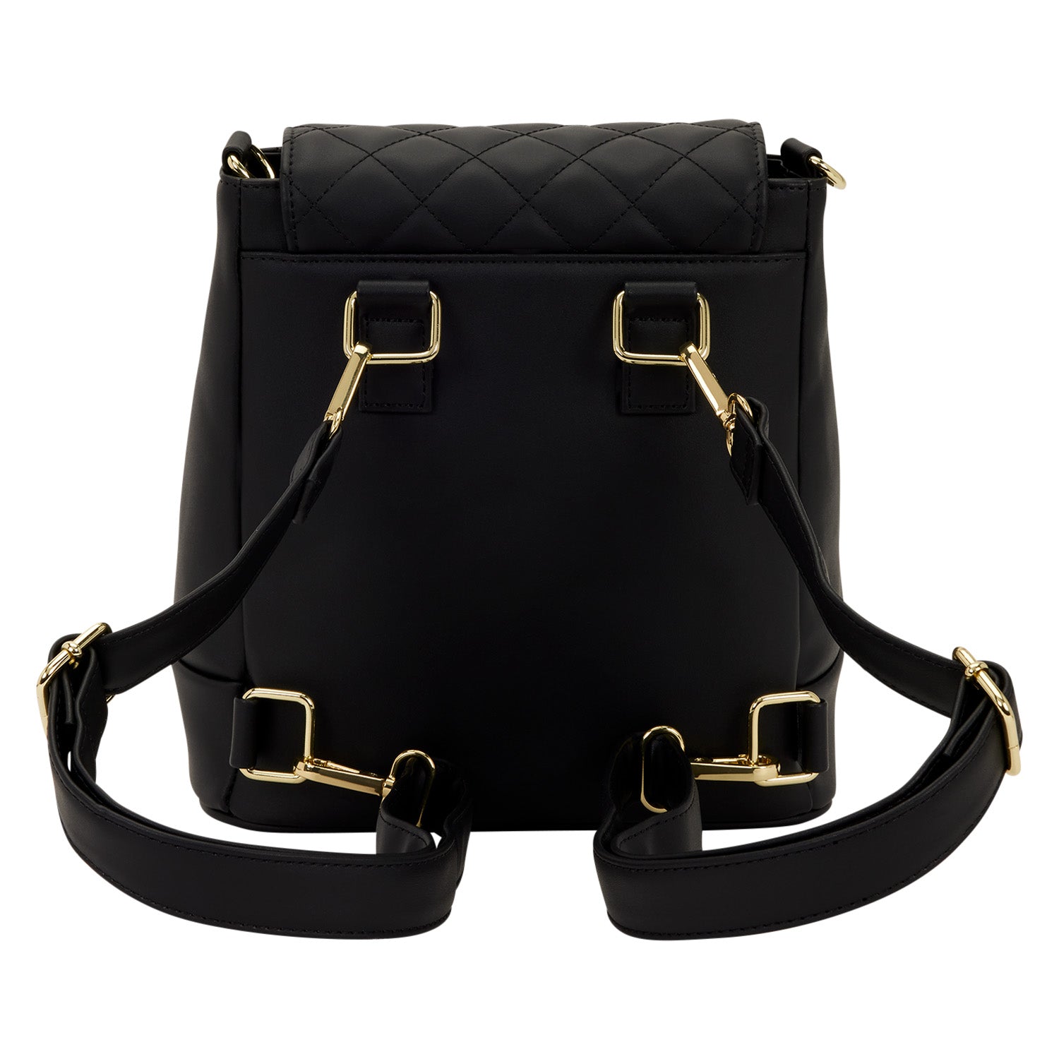 black mini convertible backpack Loungefly The Lilly Black Convertible Mini Backpack & Crossbody Pin Trader Bag
