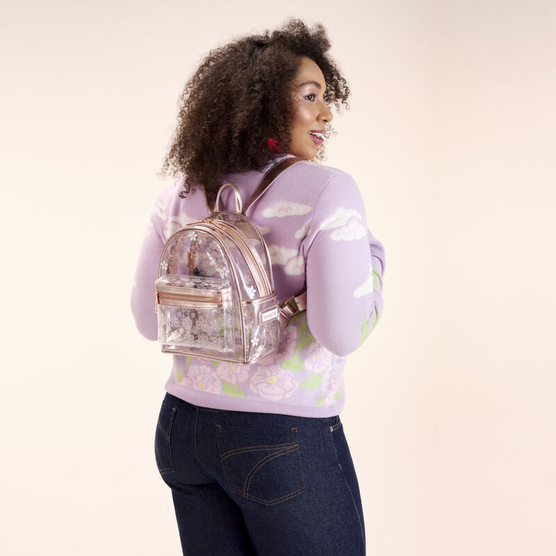 Loungefly Clear Floral Mini Backpack