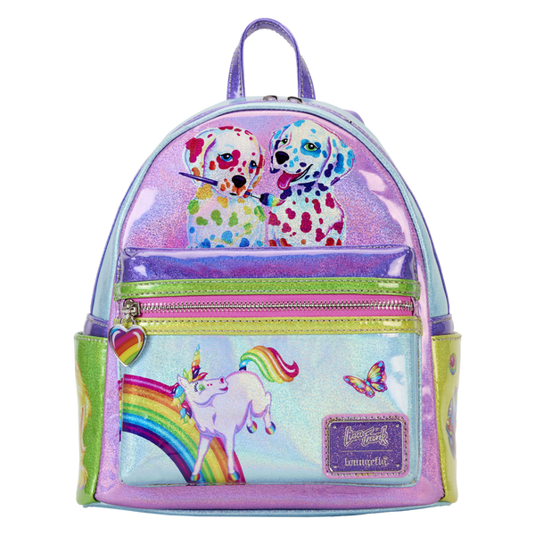 Loungefly Lisa Frank Iridescent All offers Over Print Mini Backpack