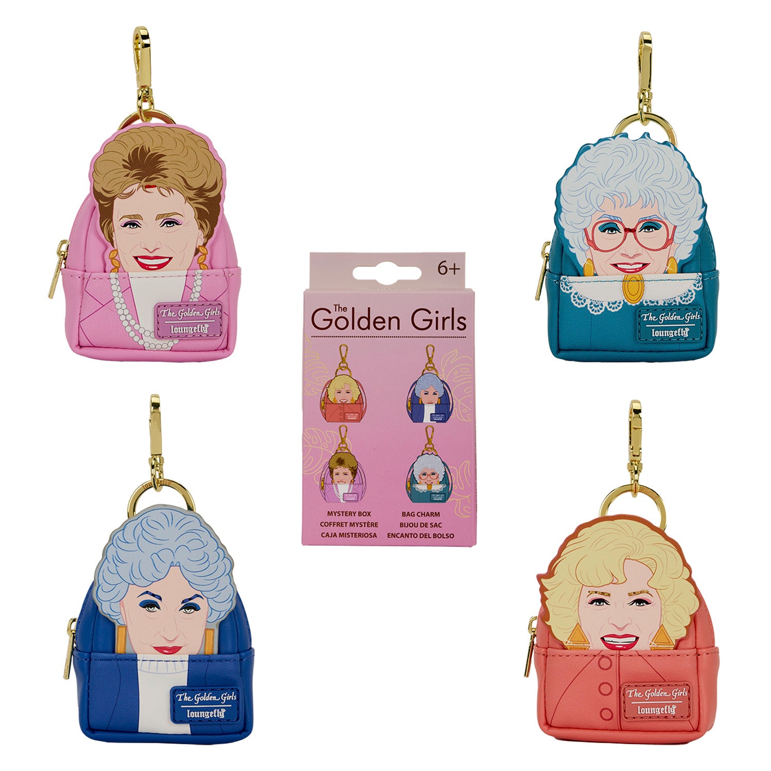 Loungefly ABC The Golden Girls Mystery Mini Backpack Keychain Charm